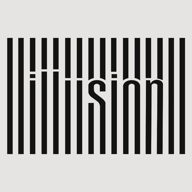 Illusion Barcode Text Art