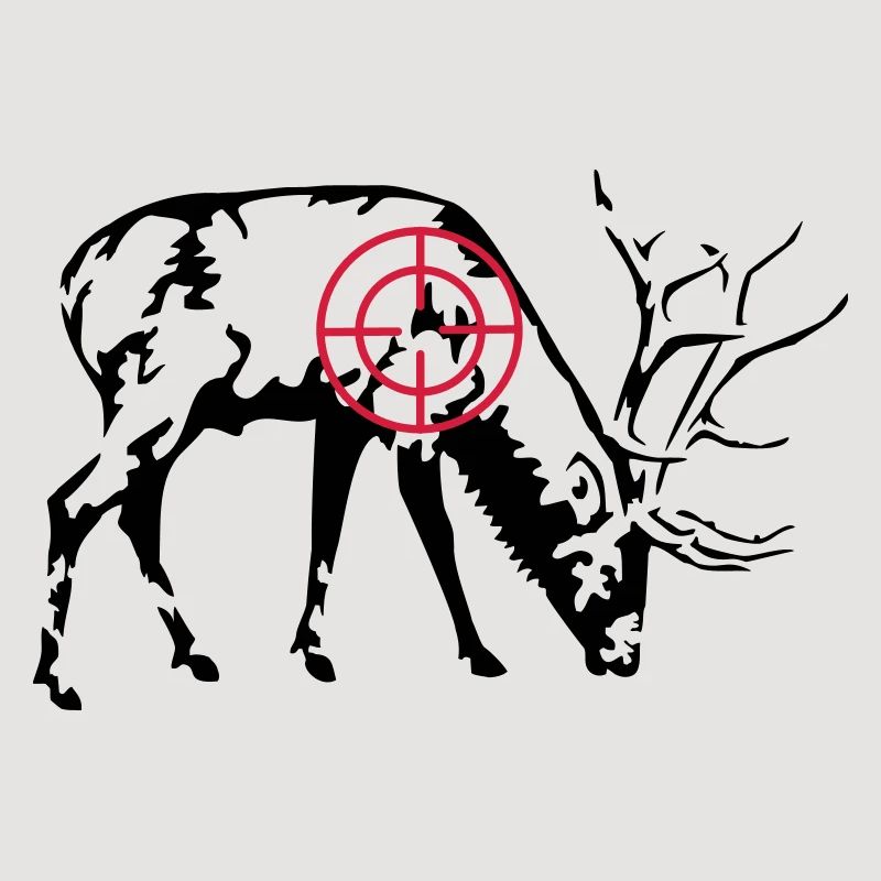 Grazing Stag
