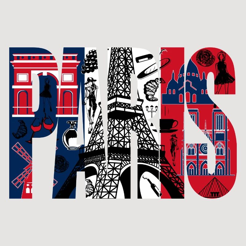 Collage Paris Eiffel Tour