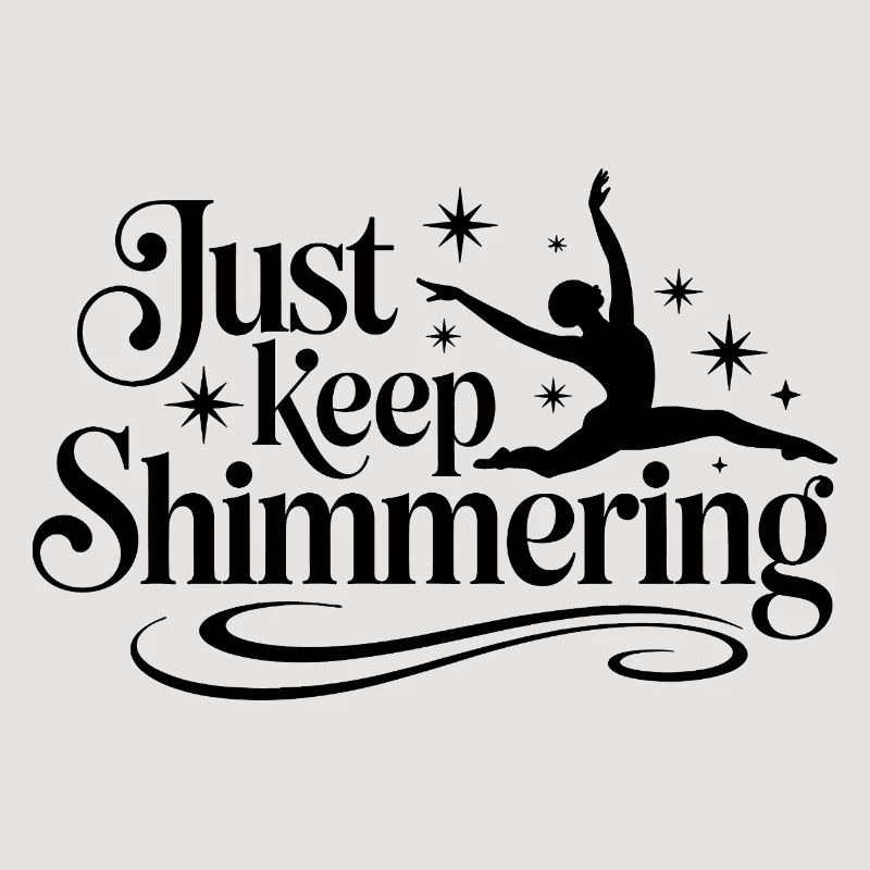 Schimmern Sie einfach weiter Synchronschwimmer
