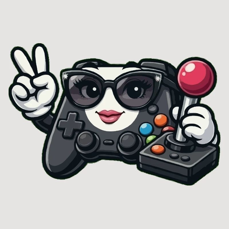 Kawaii Game Controller Peace Sign