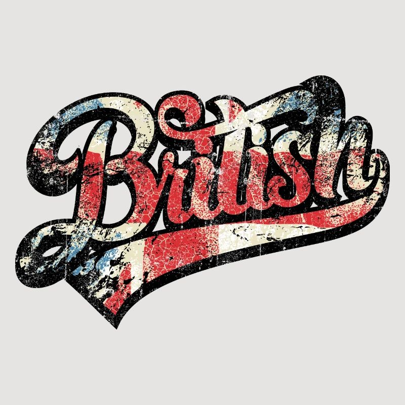 British Pride Distressed Script Tee