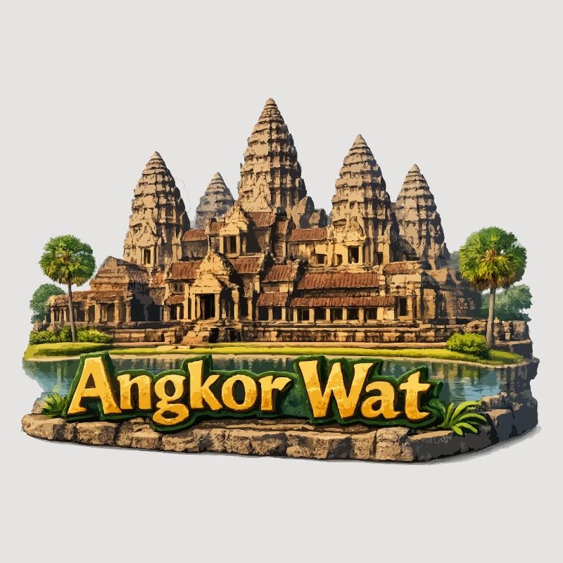 Angkor Wat : complexe du temple aux couleurs du sable
