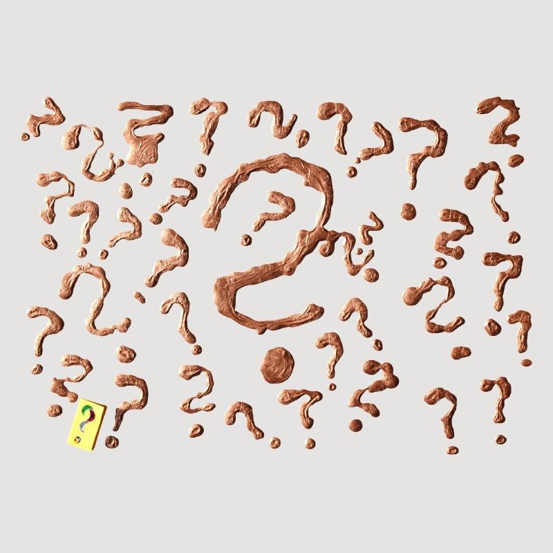 De nombreuses œuvres d’art avec points d’interrogation