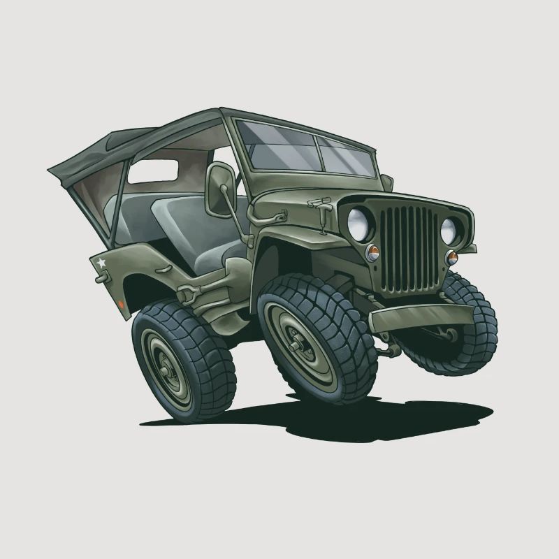 Willys MB Offroader 4x4 ROOFTOP Oldtimer Us Army
