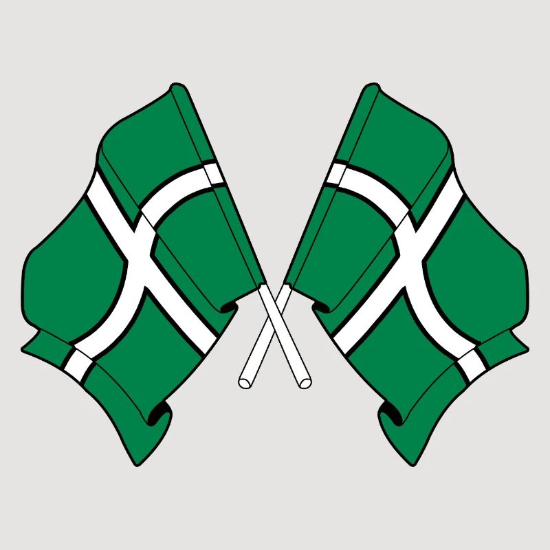 Drapeaux croisés du Devon