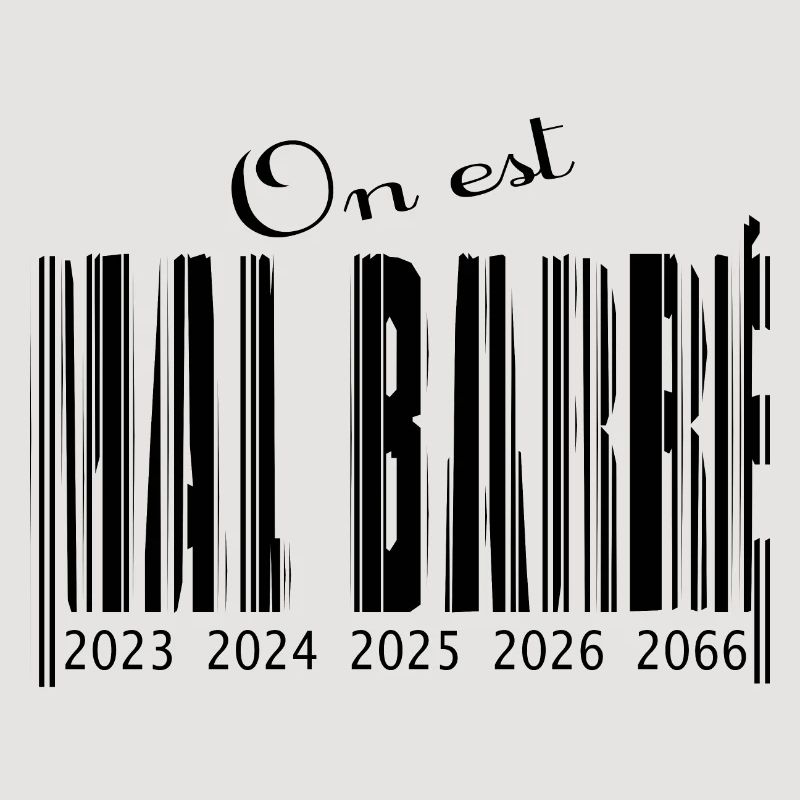 Schlecht durchgestrichener Barcode