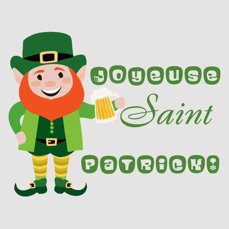 Joyeuse Saint Patrick - Leprechaun Souriant