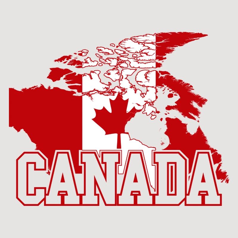 Globe Tee du drapeau de l’érable canadien