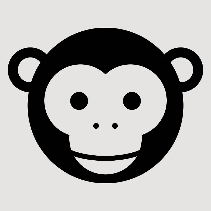 Monkey Head – Cute Monkey Face Cartoon