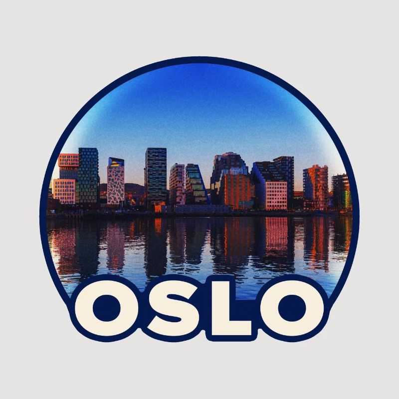 Oslo Skyline Reflektion