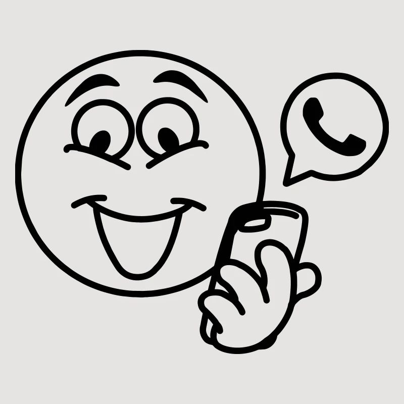 Steckkopf mit Telefon und Popup-Text berich