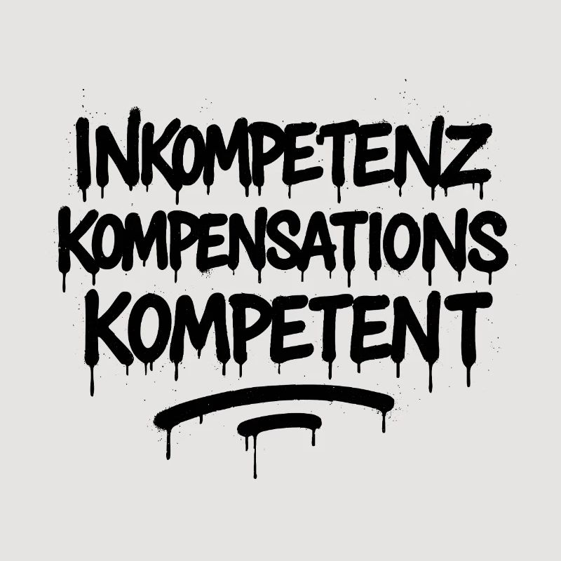 Inkompetenz Kompensations Kompetenz – Büro Spruch