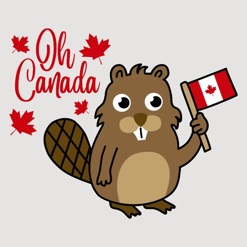 Oh Ours du drapeau du castor du Canada