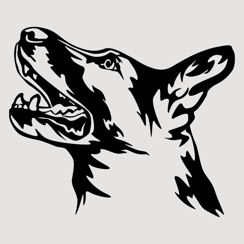 German Shepherd Head