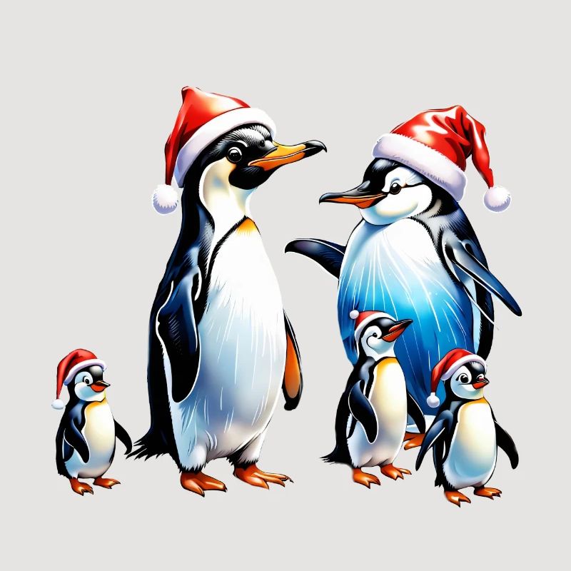 Pingouins mignons