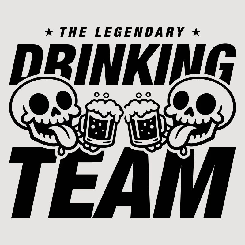 Drinking Team Skelett Bier