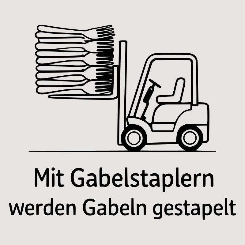 forklift pun fork stacking