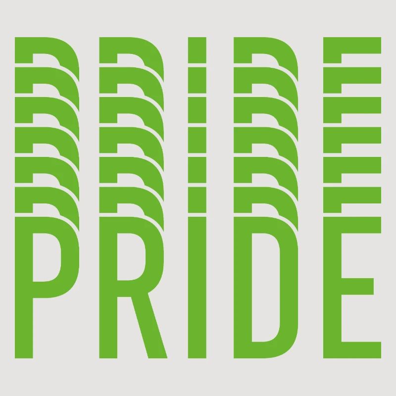 Lime Green Pride Text Design