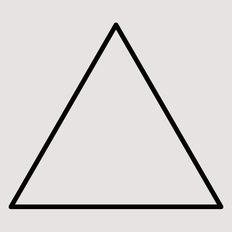 Triangle symbolique équilatéral
