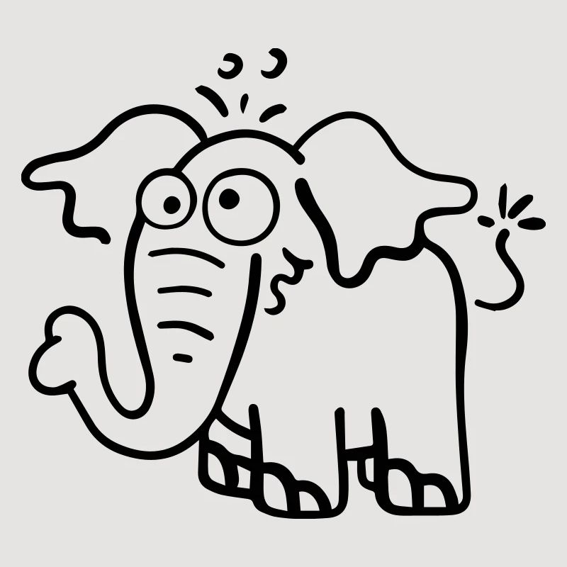 Drôle d'éléphant.