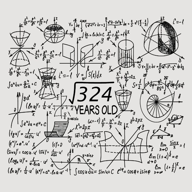 18th Birthday Math Math Student Mathefan