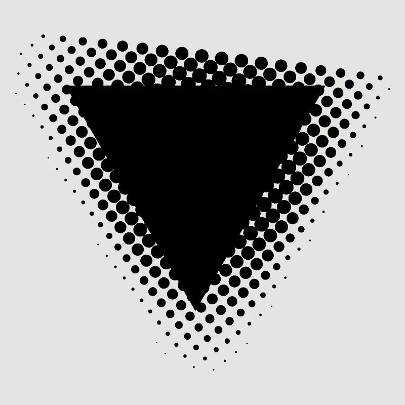 geometric triangle dots design