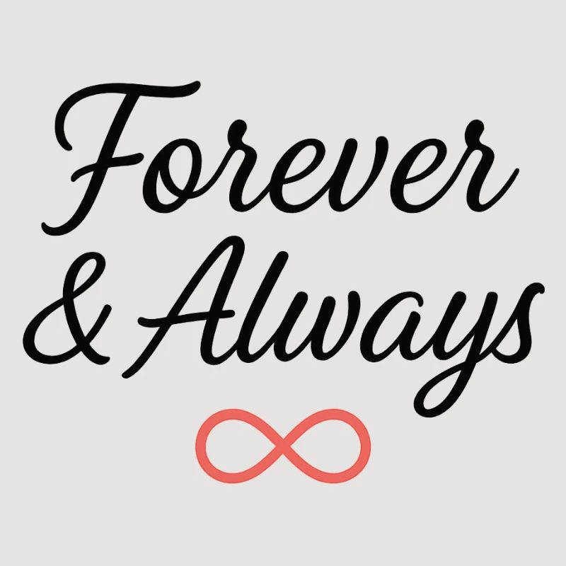 Conception de typographie de symbole de l’infini éternel