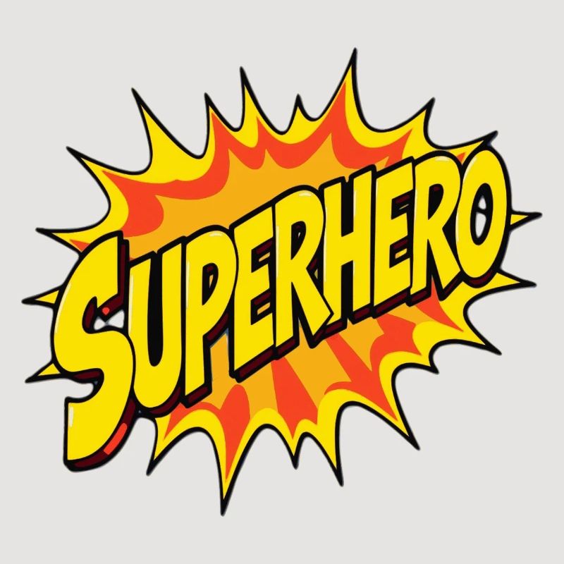 Superhelden-Design im Comic-Stil
