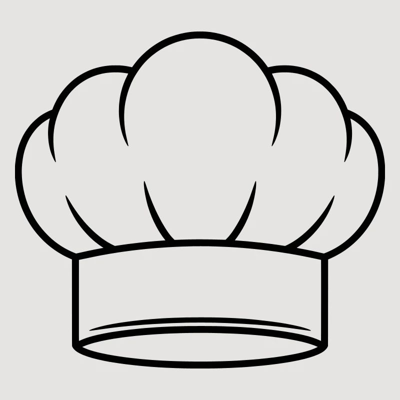 Chef Hat Vector Icon Design