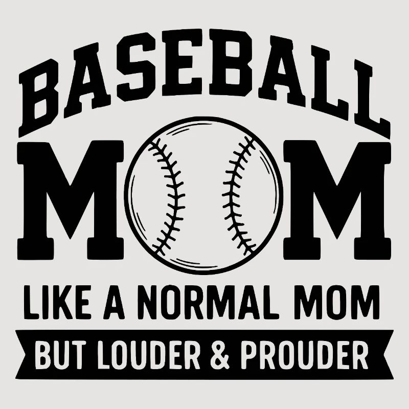 Stolze Baseball-Mutter Zitat Baseball-Mutter