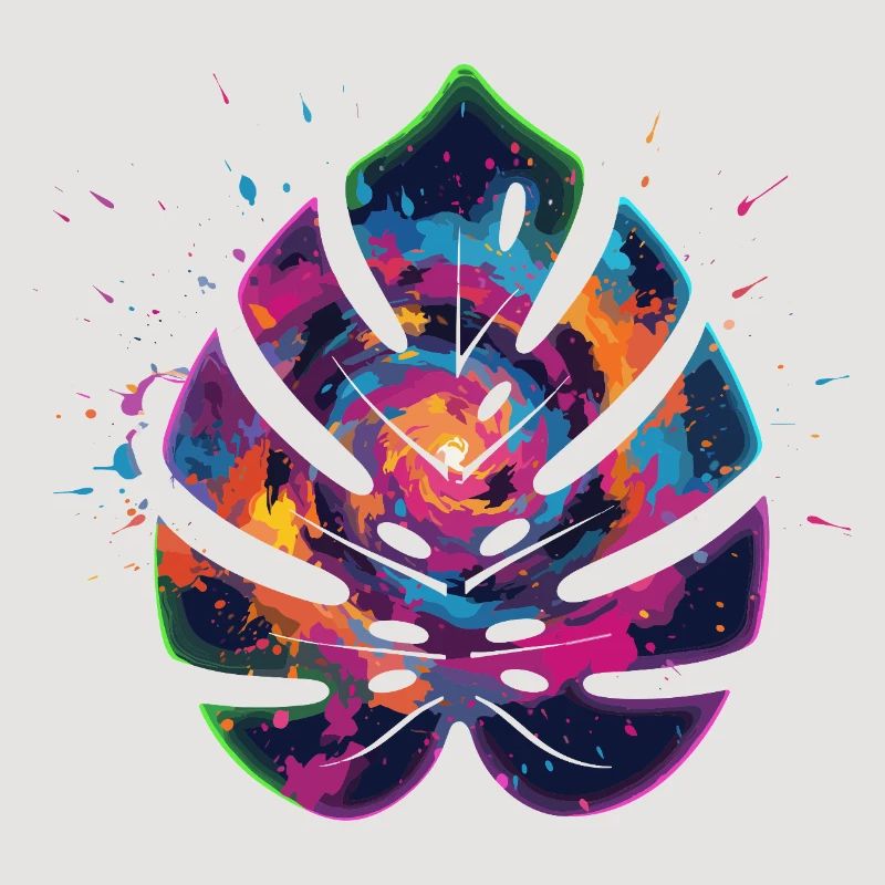 Conception de la feuille d’explosion de couleur