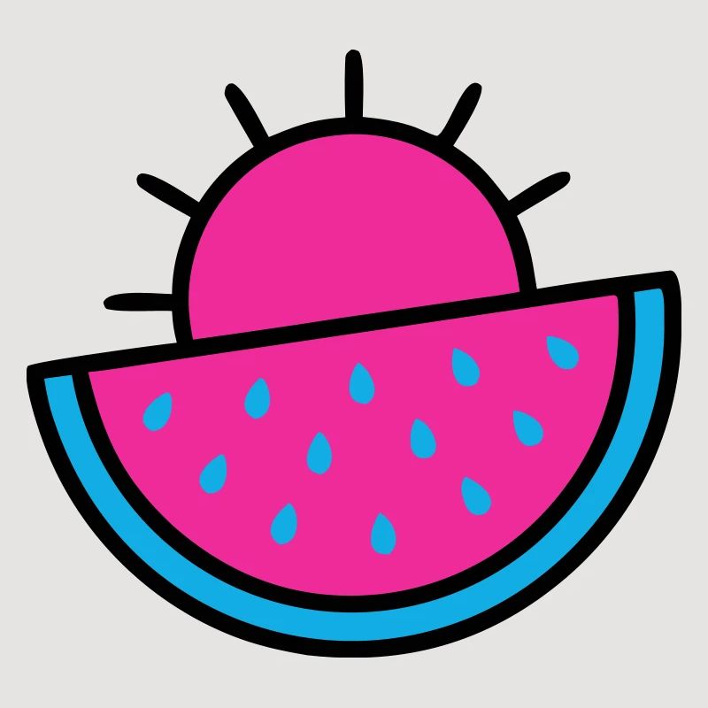 Watermelon Sun 90s Pop Art