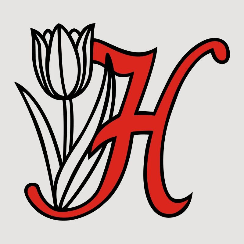 Buchstabe, Initiale, Blume