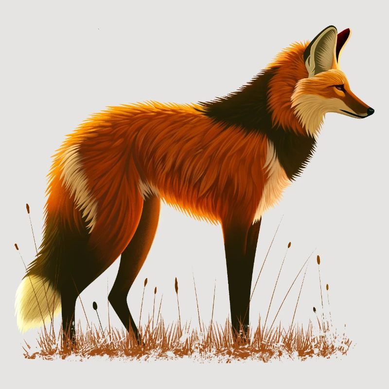 Loup à crinière