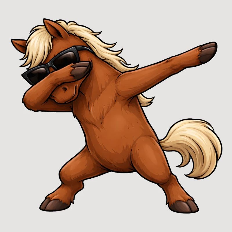 Dabbing Pferd