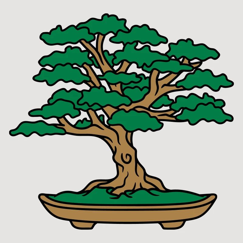 bonsai tree leaves branches small tree