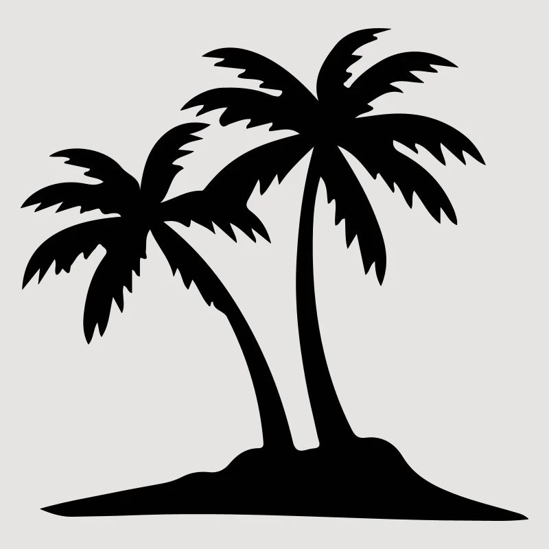 Island Palm Tree Icon