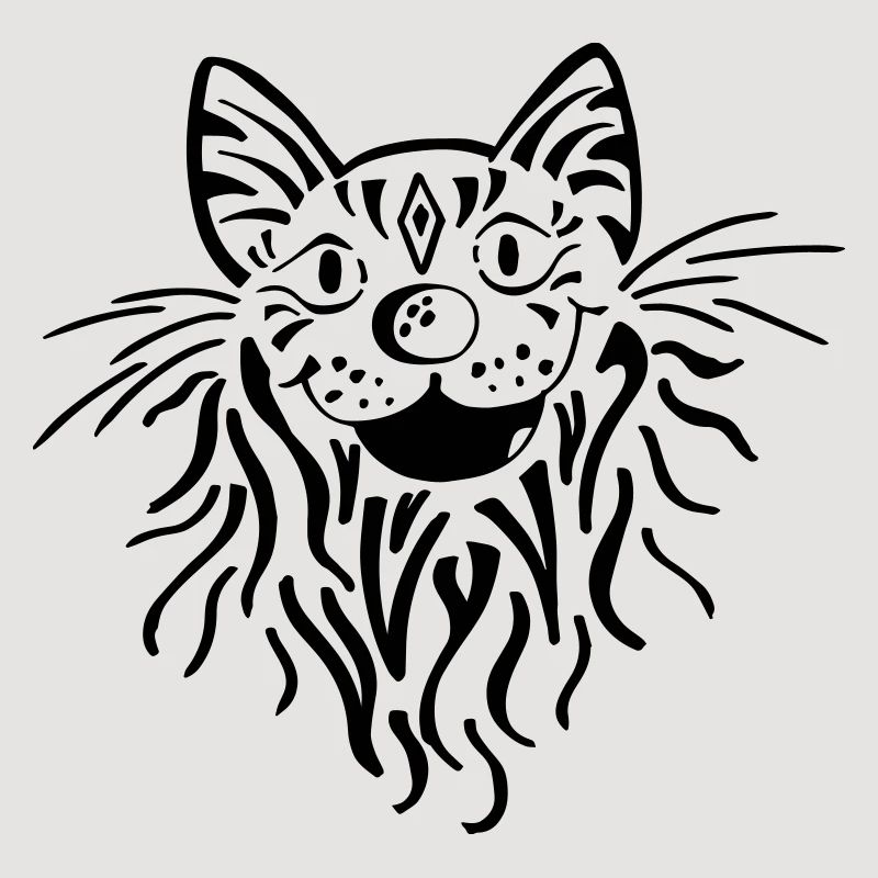 Tabby cat head - cat - tiger - tomcat