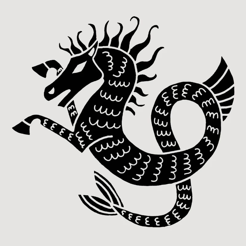 Cheval de mer noir