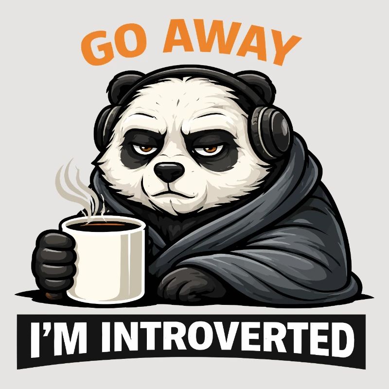 Introvertierter Panda Kaffee-Tee