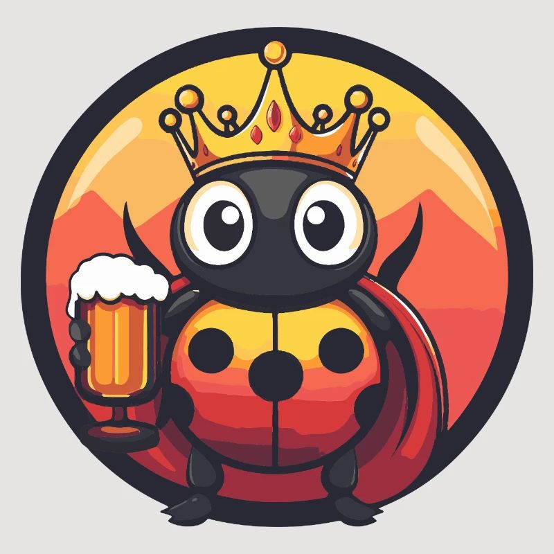 Bière Ladybug Drôle