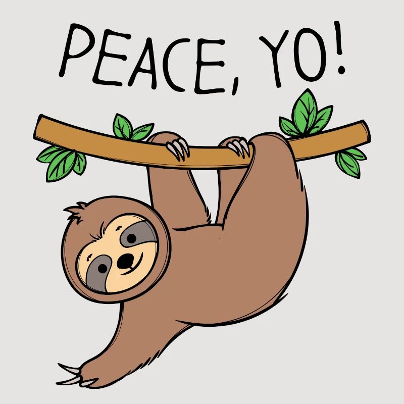 Sloth Cool Statement Hammock Jungle Animal