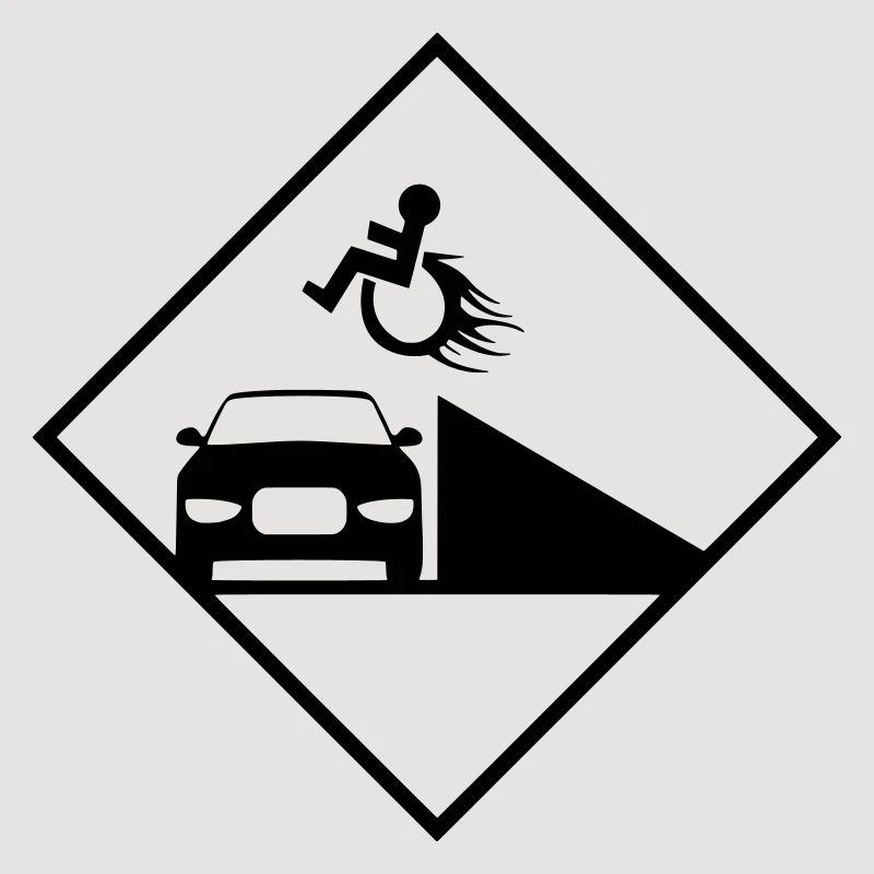 Rollstuhlfahrer springt über eine Rampe #