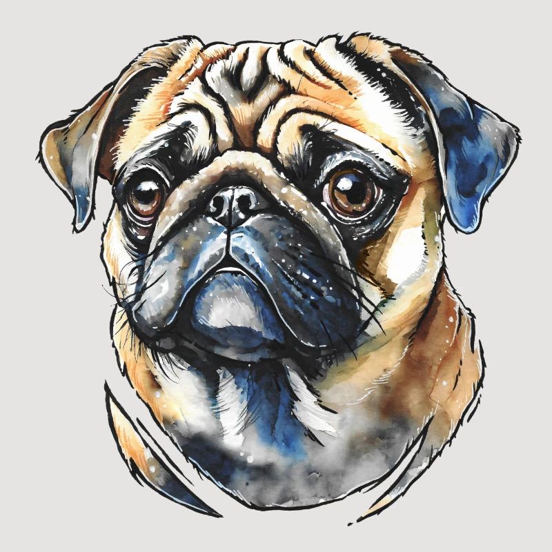 Mops Portrait