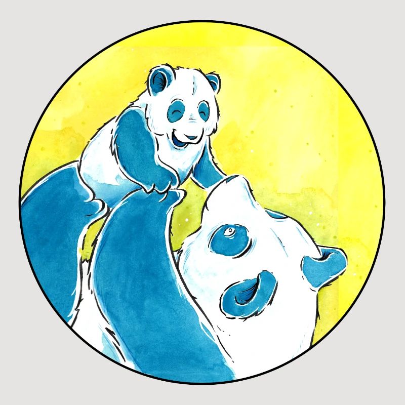 Panda Ours Amour
