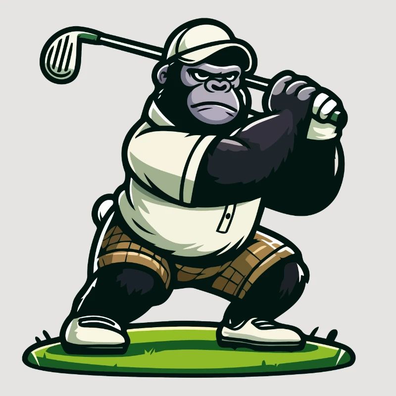Gorille de golf