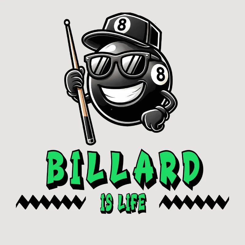 Billiards, c’est la vie - Conception cool à 8 boules