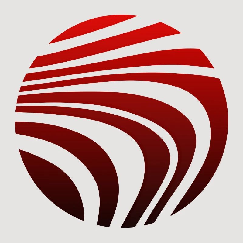 Psychedelic Pattern Red Black Gradient