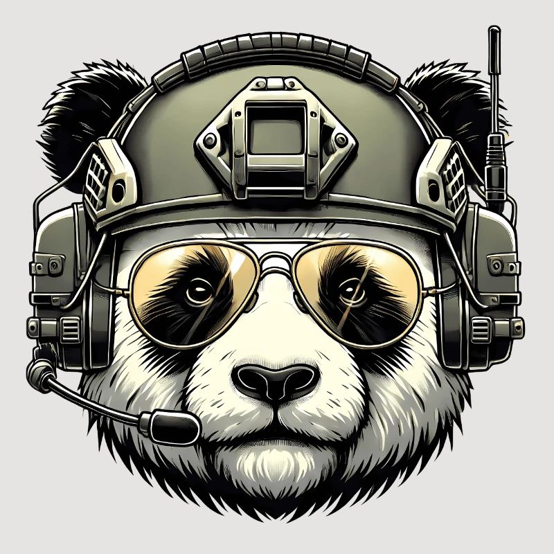 Panda Militär Armee Design